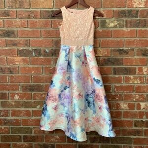 Floral Sleeveless Kids Dress
